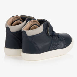 Old Soles-بوت جلد لون كحلي لمرحلة بدء المشي للمواليد | Childrensalon Outlet