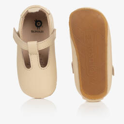 Old Soles-حذاء جلد لون بيج للأطفال | Childrensalon Outlet