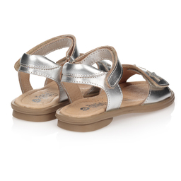 Old Soles-صندل جلد لون فضّي متاليك للبنات | Childrensalon Outlet