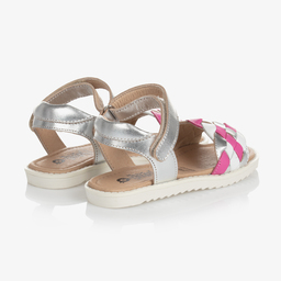 Old Soles-Silver & Pink Leather Sandals | Childrensalon Outlet