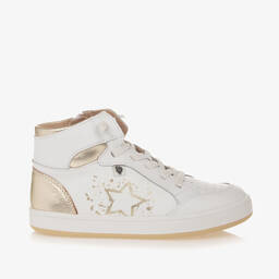 أولد سولز-حذاء رياضي بكاحل عالي جلد لون أبيض للأطفال | Childrensalon Outlet