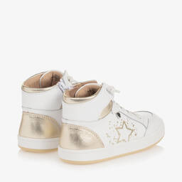 أولد سولز-حذاء رياضي بكاحل عالي جلد لون أبيض للأطفال | Childrensalon Outlet