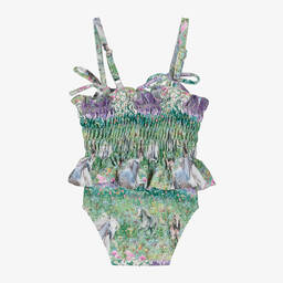 اولغا فالنتين-مايّو لون أخضر وبنفسجي للمولودات (UPF50+) | Childrensalon Outlet