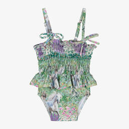 اولغا فالنتين-مايّو لون أخضر وبنفسجي للمولودات (UPF50+) | Childrensalon Outlet