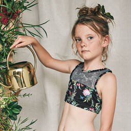 Olga Valentine-Girls Black Bikini (UPF50+) | Childrensalon Outlet