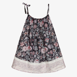 Olga Valentine-Черное пляжное платье из хлопка для девочек | Childrensalon Outlet