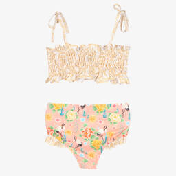 اولغا فالنتين-مايو بيكيني لون برتقالي مرجاني للبنات (UPF50+) | Childrensalon Outlet