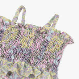 Olga Valentine-Girls Paisley Pink Sun-Guard Swimsuit | Childrensalon Outlet