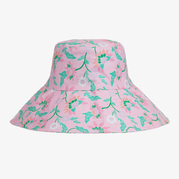 Olga Valentine-Girls Pink Cotton Bucket Hat | Childrensalon Outlet