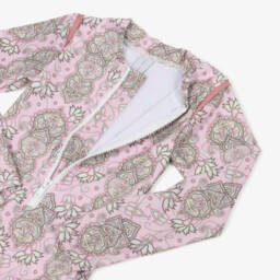 Olga Valentine-مايوه بنقشة بيزلي لون زهري للبنات (UPF50+) | Childrensalon Outlet