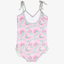 Olga Valentine-Girls Pink Swimsuit (UPF50+) | Childrensalon Outlet