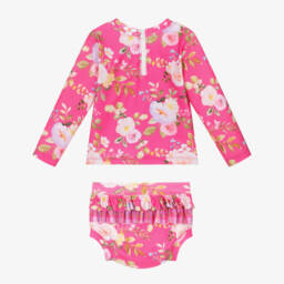 Olga Valentine-Girls Rosy Floral Sun Tankini | Childrensalon Outlet