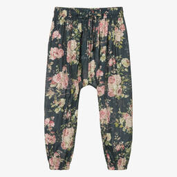 Olga Valentine-Teen Girls Blue & Pink Harem Trousers | Childrensalon Outlet