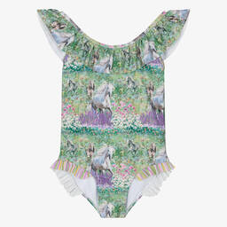 اولغا فالنتين-مايّو لون أخضر وبنفسجي للمراهقات (UPF50+) | Childrensalon Outlet