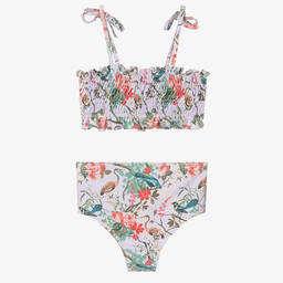 Olga Valentine-مايو بيكيني لون بنفسجي بطبعة ورود (UPF50+) | Childrensalon Outlet