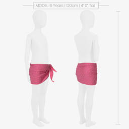 Oséree-Girls Pink Diamanté Sarong Skirt | Childrensalon Outlet