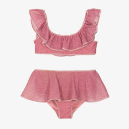 Oséree-Купальник с оборками Lumiére пурпурный для девочек | Childrensalon Outlet