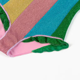 Oséree-Girls Rainbow Stripe Lumiére Swimsuit | Childrensalon Outlet