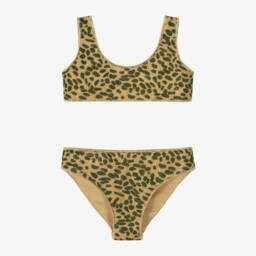 Oséree-Бикини золотое с леопардовым блеском для девочек | Childrensalon Outlet