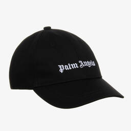 Palm Angels-Boys Black Cotton Cap | Childrensalon Outlet