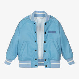 Palm Angels-جاكيت بومبر لون أزرق للأولاد | Childrensalon Outlet