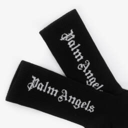 بالم أنجلز-جوارب قطنية محبوكة للأولاد بلون الأبنوس | Childrensalon Outlet