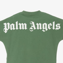 Palm Angels-Boys Green Cotton Top | Childrensalon Outlet
