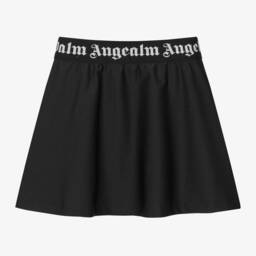 بالم أنجلز-تنورة ميني جيرسي لون أسود للمراهقات | Childrensalon Outlet