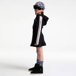 بالم أنجلز-فستان بهودي جيرسي ميلانو لون أسود | Childrensalon Outlet