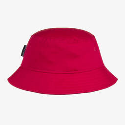 Palm Angels-Girls Pink Cotton Bucket Hat | Childrensalon Outlet