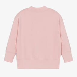 Palm Angels-Girls Pink Organic Cotton Sweatshirt | Childrensalon Outlet