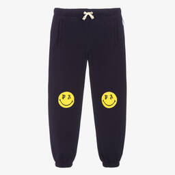 Palm Angels-Teen Blue Smiley Logo Joggers | Childrensalon Outlet