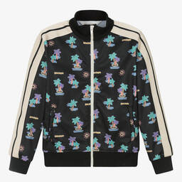 Palm Angels-Teen Boys Black Palm Tree Print Track Top | Childrensalon Outlet