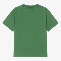 بالم أنجلز-تيشيرت تينز ولادي قطن عضوي لون أخضر | Childrensalon Outlet