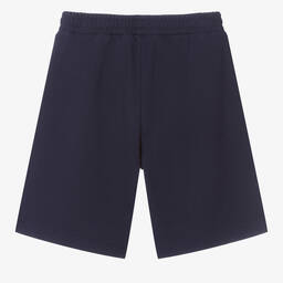 Palm Angels-Teen Boys Navy Blue Cotton Shorts | Childrensalon Outlet