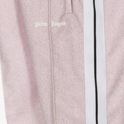 Palm Angels-Teen Girls Pink Lurex Track Joggers | Childrensalon Outlet