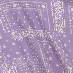 بالم أنجلز-فستان قطن لون بنفسجي وأبيض للمراهقات | Childrensalon Outlet