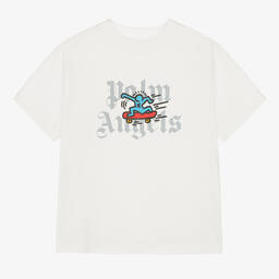 بالم أنجلز-تيشيرت قطن عضوي لون عاجي | Childrensalon Outlet