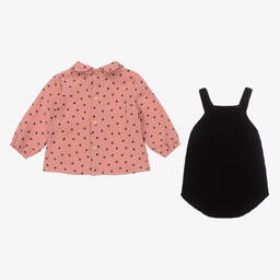Paloma de la O-Baby Girls Black Shortie Set | Childrensalon Outlet