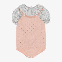 Paloma de la O-Baby Girls Pink & Blue Shortie Set | Childrensalon Outlet