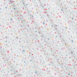 Paloma de la O-Baby Girls White Ditsy Floral Cotton Dress | Childrensalon Outlet