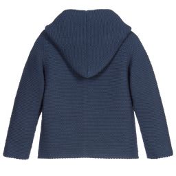 Paloma de la O-Blue Knitted Jacket | Childrensalon Outlet