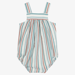 Paloma de la O-Blue Stripe Baby Shortie  | Childrensalon Outlet
