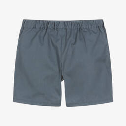 Paloma de la O-Boys Blue Cotton Shorts | Childrensalon Outlet