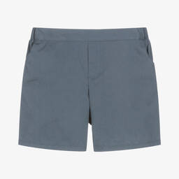 Paloma de la O-Boys Blue Cotton Shorts | Childrensalon Outlet