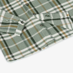 Paloma de la O-Boys Checked Shirt & Velvet Shorts | Childrensalon Outlet