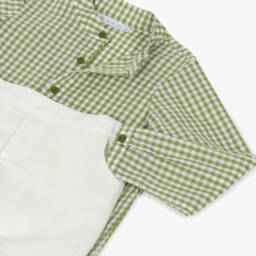 Paloma de la O-Летний комплект для мальчиков зелёный кремовый | Childrensalon Outlet