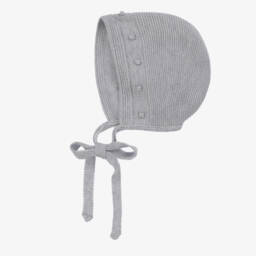 Paloma de la O-Boys Grey Cosy Knit Bonnet | Childrensalon Outlet
