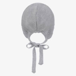 Paloma de la O-Boys Grey Cosy Knit Bonnet | Childrensalon Outlet