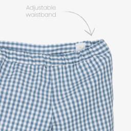 Paloma de la O-Кремовый и синий комплект шорт для мальчиков с узором | Childrensalon Outlet